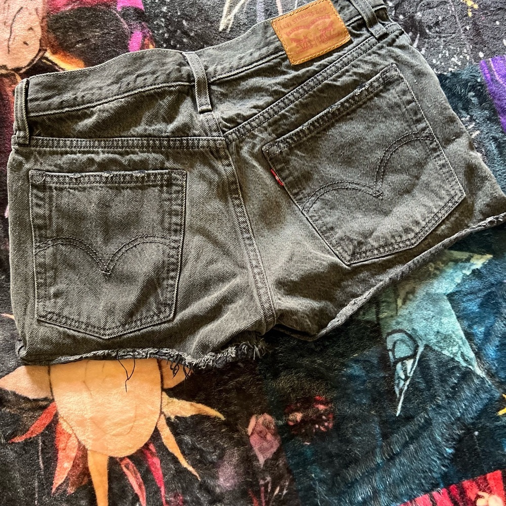 Levi's Women's Dark Gray Jean Shorts